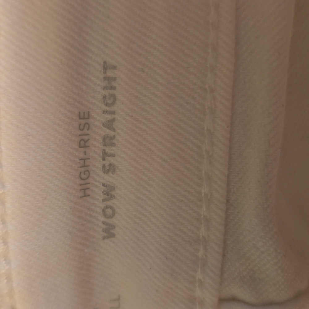 New Old Navy Women's Size 6 Tall White High-rise Wow Straight Denim Jeans - Picture 6 of 6